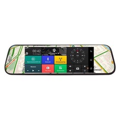 Видеорегистратор TrendVision aMirror 10 черный 1.8Mpix 1080x1920 1080p 150гр. GPS MT6580