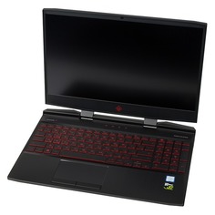 Ноутбук HP Omen 15-dc0021ur, 15.6", IPS, Intel Core i5 8300H 2.3ГГц, 12Гб, 1000Гб, 128Гб SSD, nVidia GeForce GTX 1050 Ti - 4096 Мб, Free DOS, 4GU59EA, черный