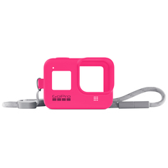 Силиконовый чехол с ремешком GoPro Sleeve + Lanyard HERO8 Neon Pink (AJSST-007) Sleeve + Lanyard HERO8 Neon Pink (AJSST-007)