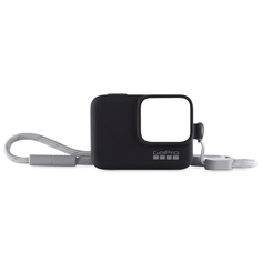 Силиконовый чехол с ремешком GoPro Sleeve + Lanyard HERO8 черный (AJSST-001) Sleeve + Lanyard HERO8 черный (AJSST-001)