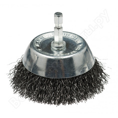 Щетка чашечная (50 мм; хвостовик hex1/4; нержавеющая гофрированная проволока 0.3 мм) для дрелей профоснастка 20902002