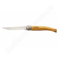 Филейный нож opinel №10, нержавеющая сталь, рукоять оливковое дерево 645
