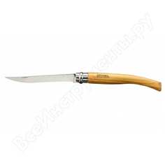 Филейный нож opinel №12 нержавеющая сталь, рукоять оливковое дерево 1145