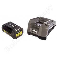 Аккуммулятор ryobi rbpk3640d5a 5132002791 (36 в; 4 а*ч; li-ion) + зарядное устройство