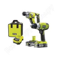 Набор инструментов ryobi: перфоратор + дрель r18ddsds-ll15s 5133002773