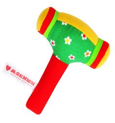 Развивающая игрушка Мякиши ШуМякиши Молоточек цвет: зеленый/красный