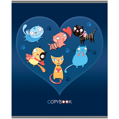 Тетрадь общая А5 48 Darvish Кошки в сердце