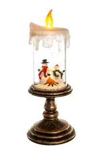 Декор Свеча с падающим снегом NIKI CRAFT
