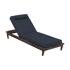 Шезлонг 315 х 790 x 2220 термоясень темно-синий - RF.12.07.166 Yachtline