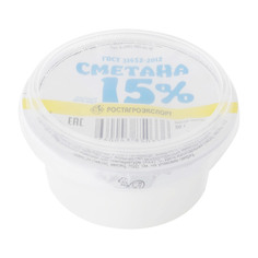 Сметана РостАгроЭкспорт 15% 50 г