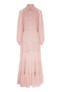 Розовое платье из шифона Yana Dress