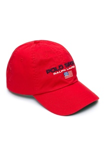 Ярко-красная кепка Polo Sport Ralph Lauren