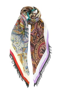 Платок с узором и бахромой Etro