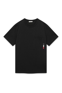 Черная трикотажная футболка Moncler