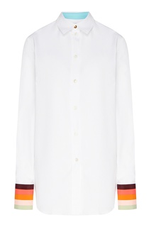 Рубашка с контрастными манжетами Paul Smith