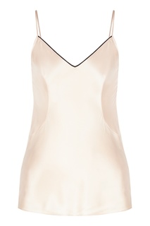 Пижамный топ из розового шелка Classic Agent Provocateur