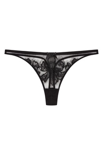 Черные трусы стринги с вышивкой Seraphina Agent Provocateur