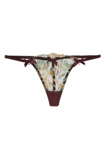 Трусики стринги Sparkle бордовые Agent Provocateur