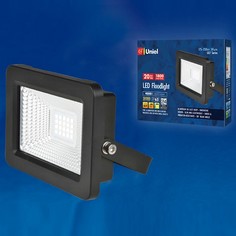 Настенный прожектор ULF-F19 ULF-F19-20W/4000K IP65 175-250В BLACK Uniel