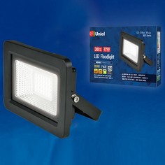 Настенный прожектор ULF-F19 ULF-F19-30W/4000K IP65 175-250В BLACK Uniel