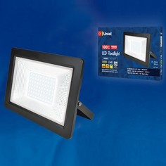 Настенный прожектор ULF-F19 ULF-F19-100W/4000K IP65 175-250В BLACK Uniel
