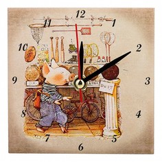 Настольные часы (10x10 см) Свинки 354-1641