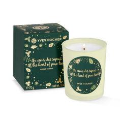 Парфюмированная Свеча «ЗИМНИЙ ЛЕС» с хвойно-цитрусовым ароматом Yves Rocher