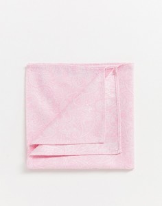 Жаккардовый платок для нагрудного кармана с узором пейсли ASOS DESIGN-Розовый