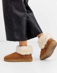 Коричневые ботильоны UGG-Коричневый цвет