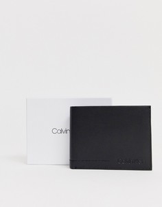 Складной бумажник с гибким дизайном и кармашком для мелочи Calvin Klein-Черный