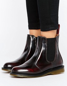 Бордовые ботинки челси Dr Martens Kensington Flora-Красный