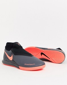 Темно-серые футбольные бутсы Nike Football - Phantom Vision Academy IC-Серый