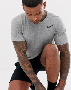Серая футболка с технологией "HyperDry" Nike Training pro-Серый