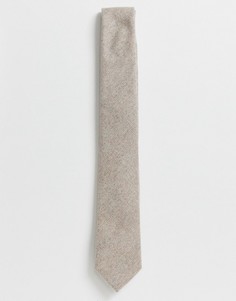 Однотонный галстук Gianni Feraud-Коричневый