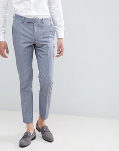 Синие облегающие брюки с добавлением шерсти Moss London-Синий