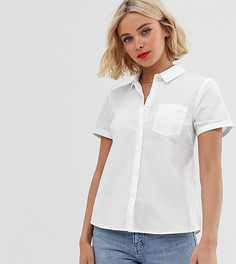 Рубашка с короткими рукавами New Look-Белый