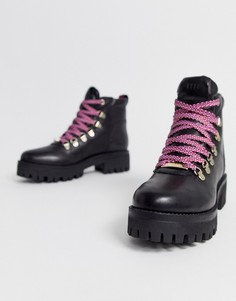 Черные ботильоны на каблуке Steve Madden-Черный