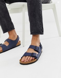 Синие сандалии Birkenstock Milano-Синий