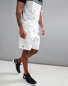 Белые шорты для бега Lacoste Sport-Белый