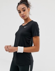 Черная футболка с короткими рукавами Nike Pro Training-Черный