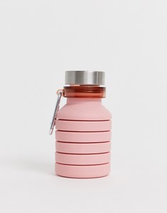 Розовая складная бутылка для воды Lost-Розовый