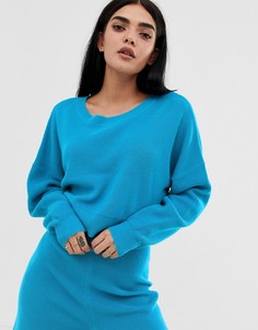 Свободный свитшот для дома ASOS DESIGN-Синий