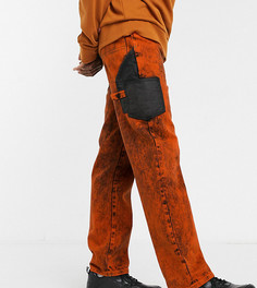 Оранжевые прямые джинсы COLLUSION-Красный