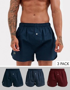 Набор из 3 тканых боксеров Lacoste Authentic-Мульти