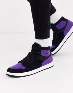 Черно-фиолетовые кроссовки Nike Jordan Access-Черный