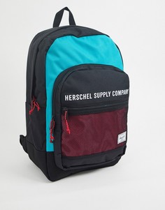 Рюкзак объемом 30 л в стиле колор блок Herschel Supply Co Kaine-Синий