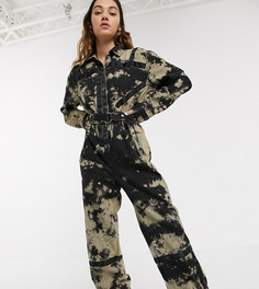 Комбинезон с принтом тай-дай и отделкой кантом COLLUSION-Мульти