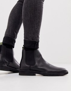 Коричневые кожаные ботинки челси Polo Ralph Lauren - talan-Черный