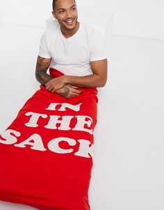 Покрывало с надписью "in the sack" ASOS DESIGN-Красный