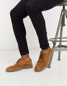 Светло-коричневые броги Burton Menswear-Коричневый цвет